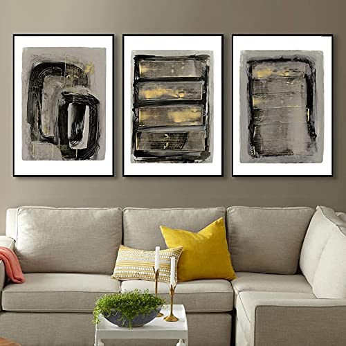 Póster abstracto de acuarela 40x60cm en lienzo nórdico moderno decoración de pared para salón 3uds