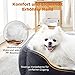 FURTIME Hundebett Kleine Hunde, Hundekorb Waschbar Hundekörbchen rutschfeste, Hundebetten Flauschig Hundematratze mit Erhöhte Ränder Weiches, Hundesofa für Hunde Katze, Schwarz/Sterne, 51x48x18cm