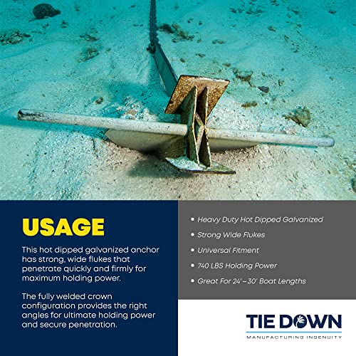 Tie Down Engineering 3000.3318 95045 14 Pound Marine Super Hooker Anchor #TOP6
