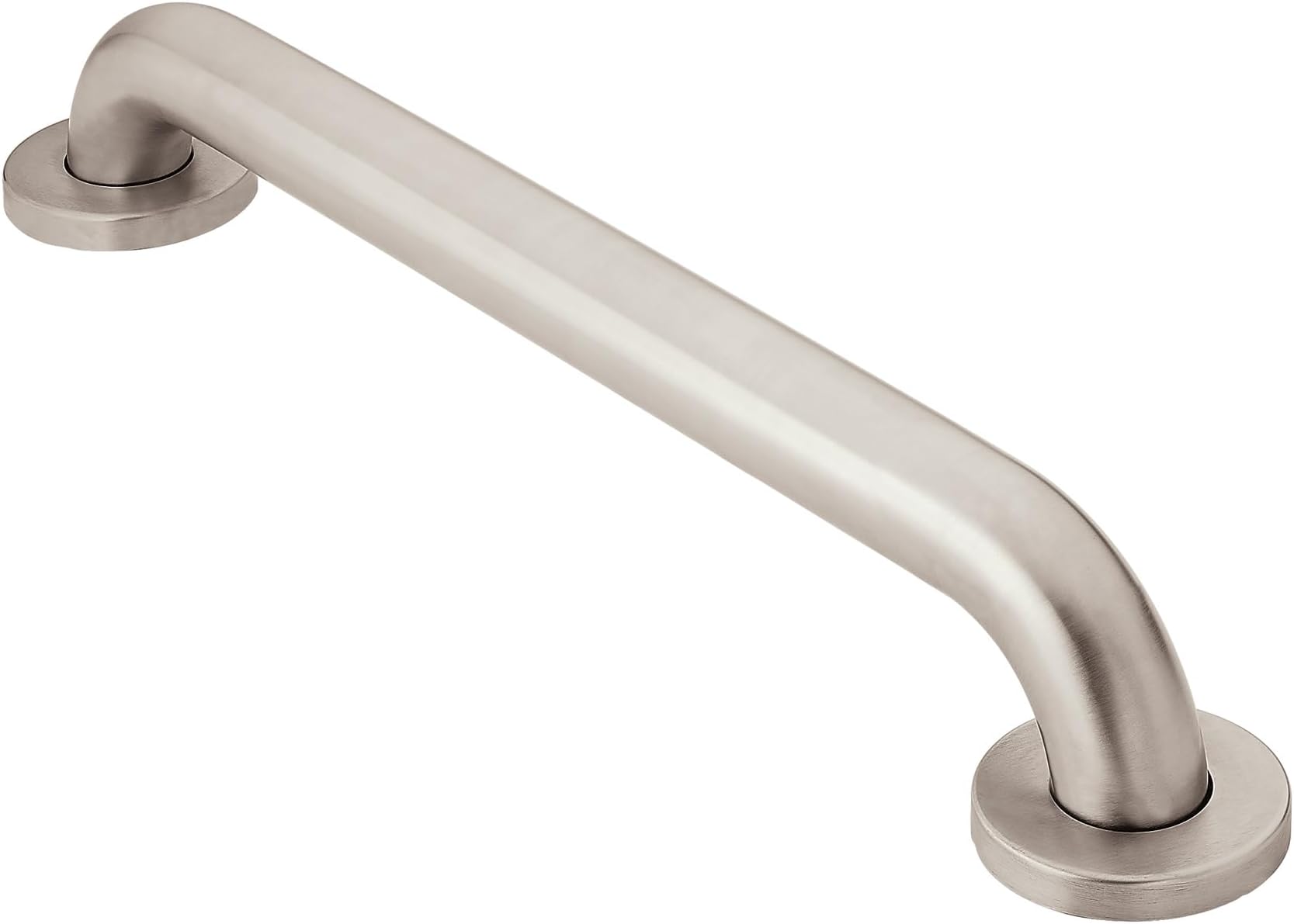 Moen Home Care Bathroom Safety 18 Inch Stainless Steel Handicap Grab Bar for Bathtub and Shower, Elderly Assistance Product with Concealed Screws, Polished Brass, R8918