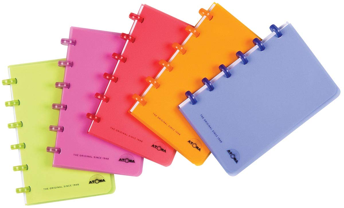 Atoma – 1 cuaderno Polypro Trendy, cuadriculado, 120 páginas, formato A6: 10 x 16 cm