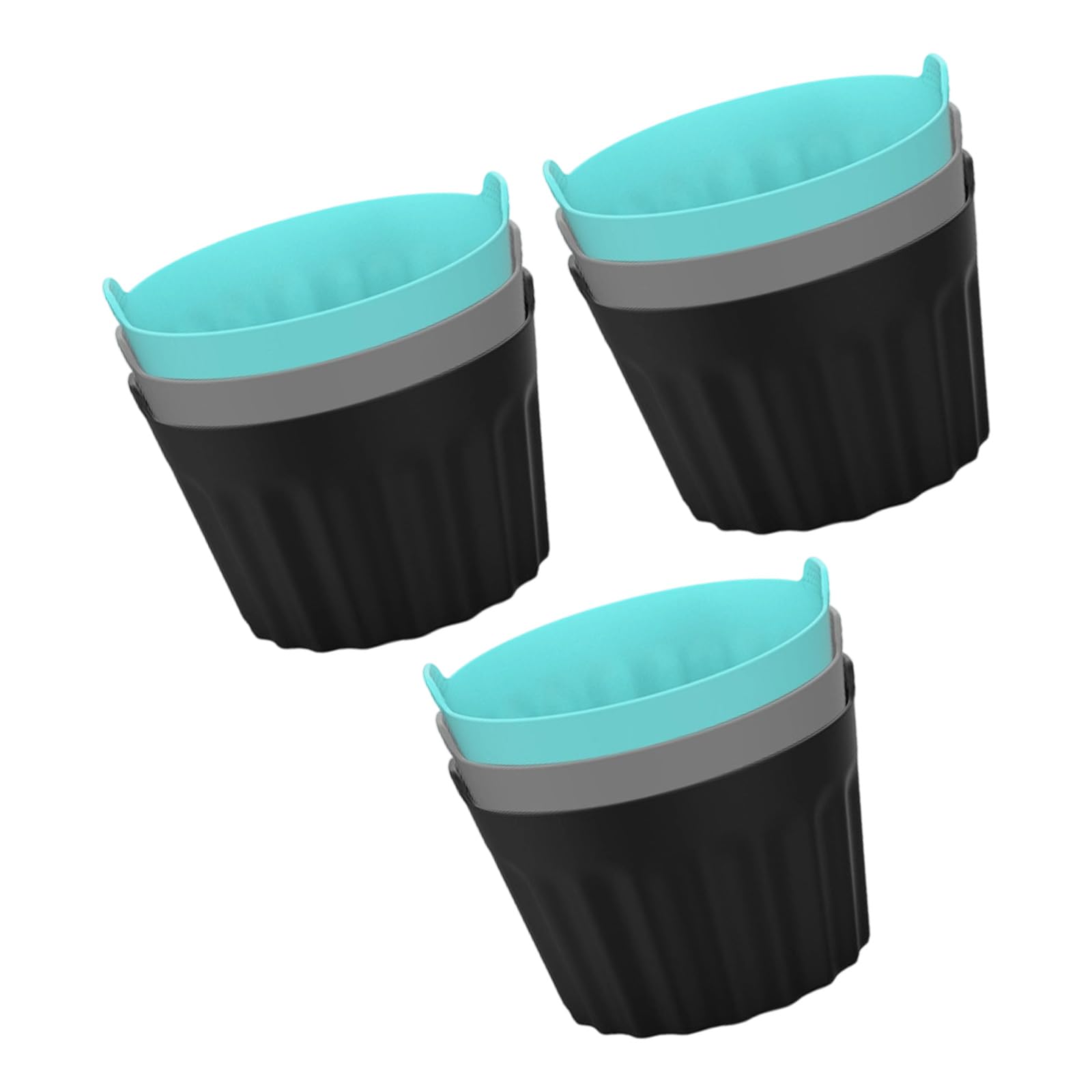 Uqezagpa 9 Packs 3/6 / 9Pcs Silicone Poacher Poaching Cups Maker Air Frying Machine Liner For Microwave Accessories Dishwasher Safe Silicone Molds