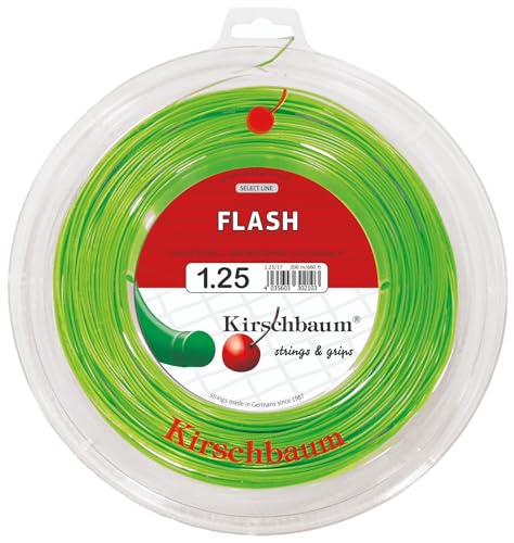 Bobine Kirschbaum Flash 1,25 mm vert pour éviter les casses répétitives au tennis