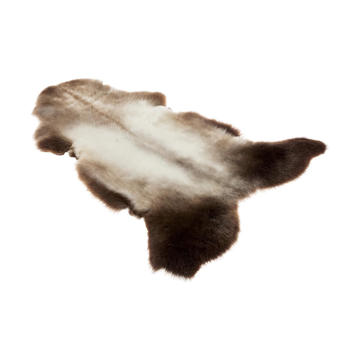 Vanuba - Tapis Naturel en véritable Peau de Mouton 80-100 cm, Doux et Chaud pour séjour, Descente de lit ou Coin Cosy - Confort et décoration chaleureuse