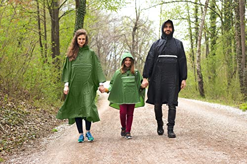 Saewelo - Poncho Impermeabile da Donna e da Uomo