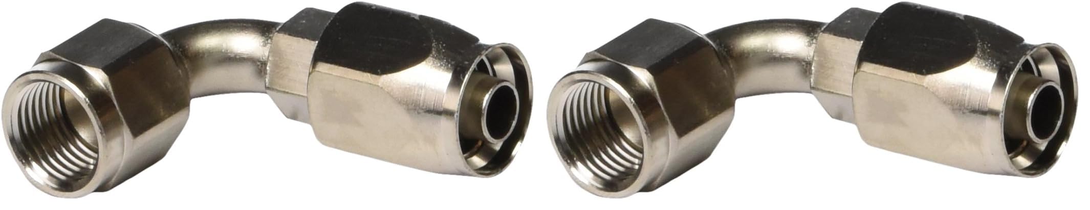 Russell 610161 Endura Anodized Aluminum -6AN 90-Degree Hose End (Pack of 2)