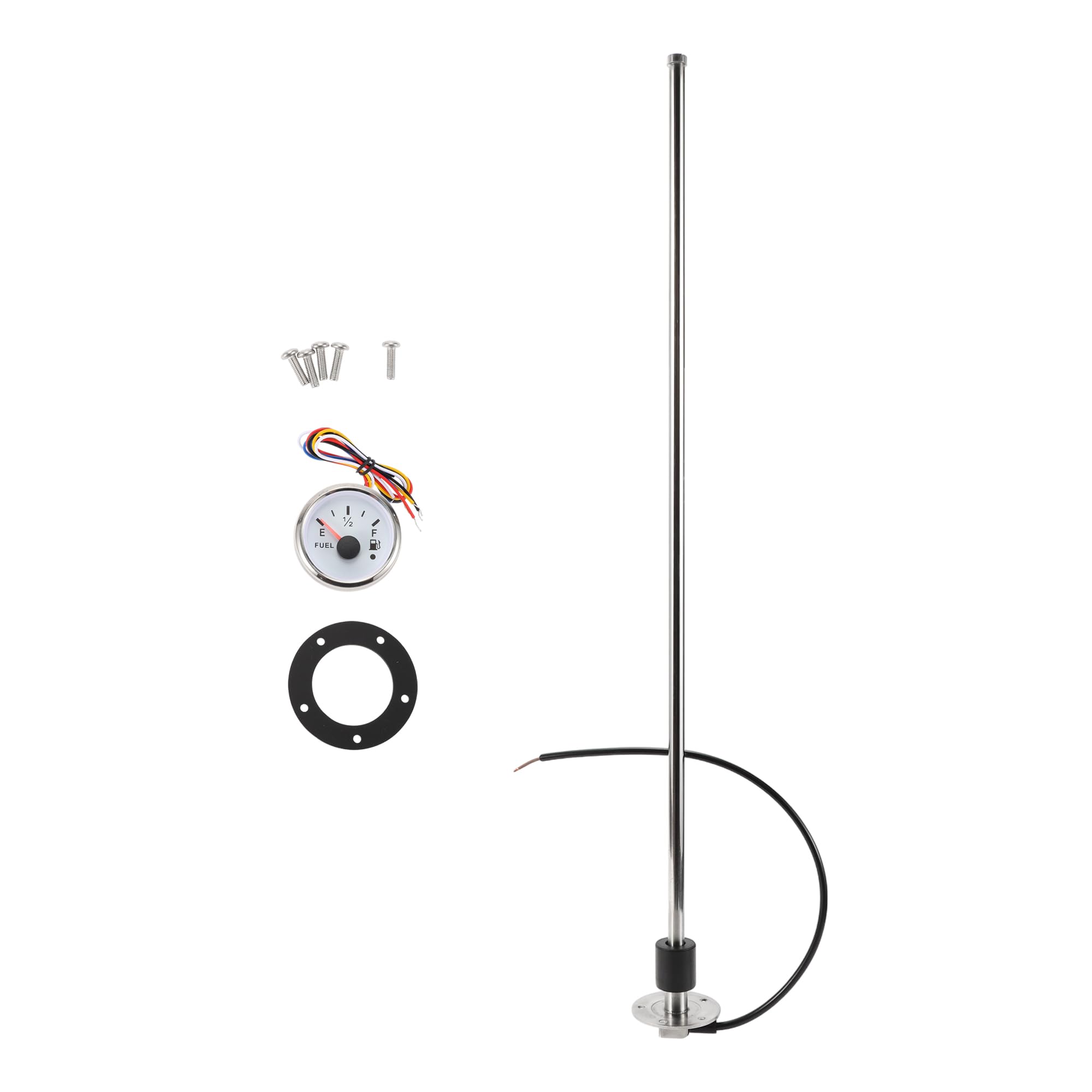 A ABSOPRO 787mm Fuel Sending Unit and Gauge Kit 31" Boat Fuel Tank Sending Unit Fuel Water Level Sensor and Fuel Gauge for Boat Car Truck RV
