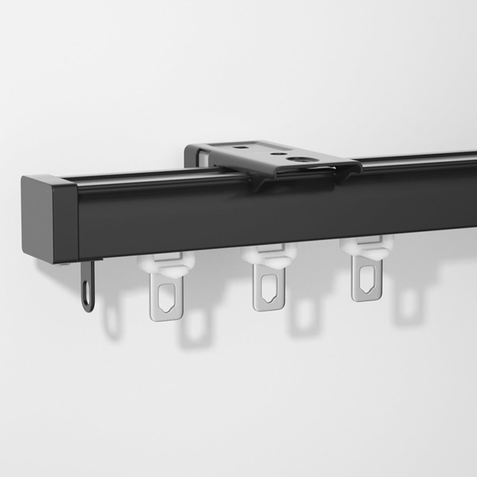 Kit de tringle à rideaux de 400 cm en aluminium pour fenêtres et séparation de salon