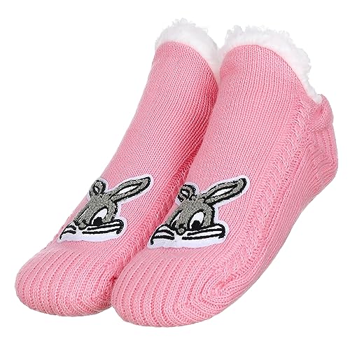 Image of ZYZX Cute Animal Slipper Socks for Women with Grips,Fuzzy Socks Indoor