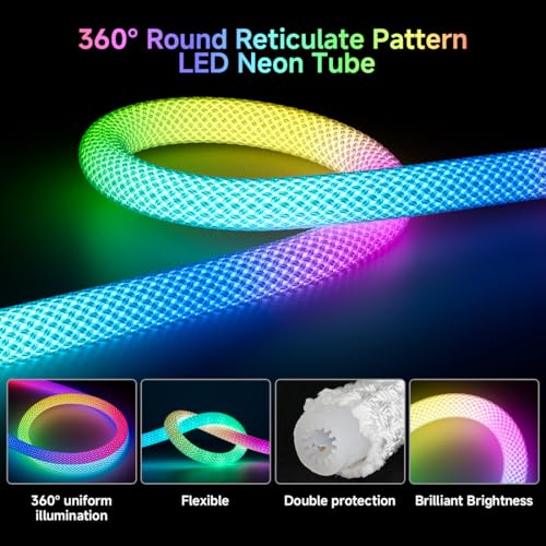 Tira de LED Neon RGB 3.2 pies IP67 BTF-LIGHTING miniatura 2