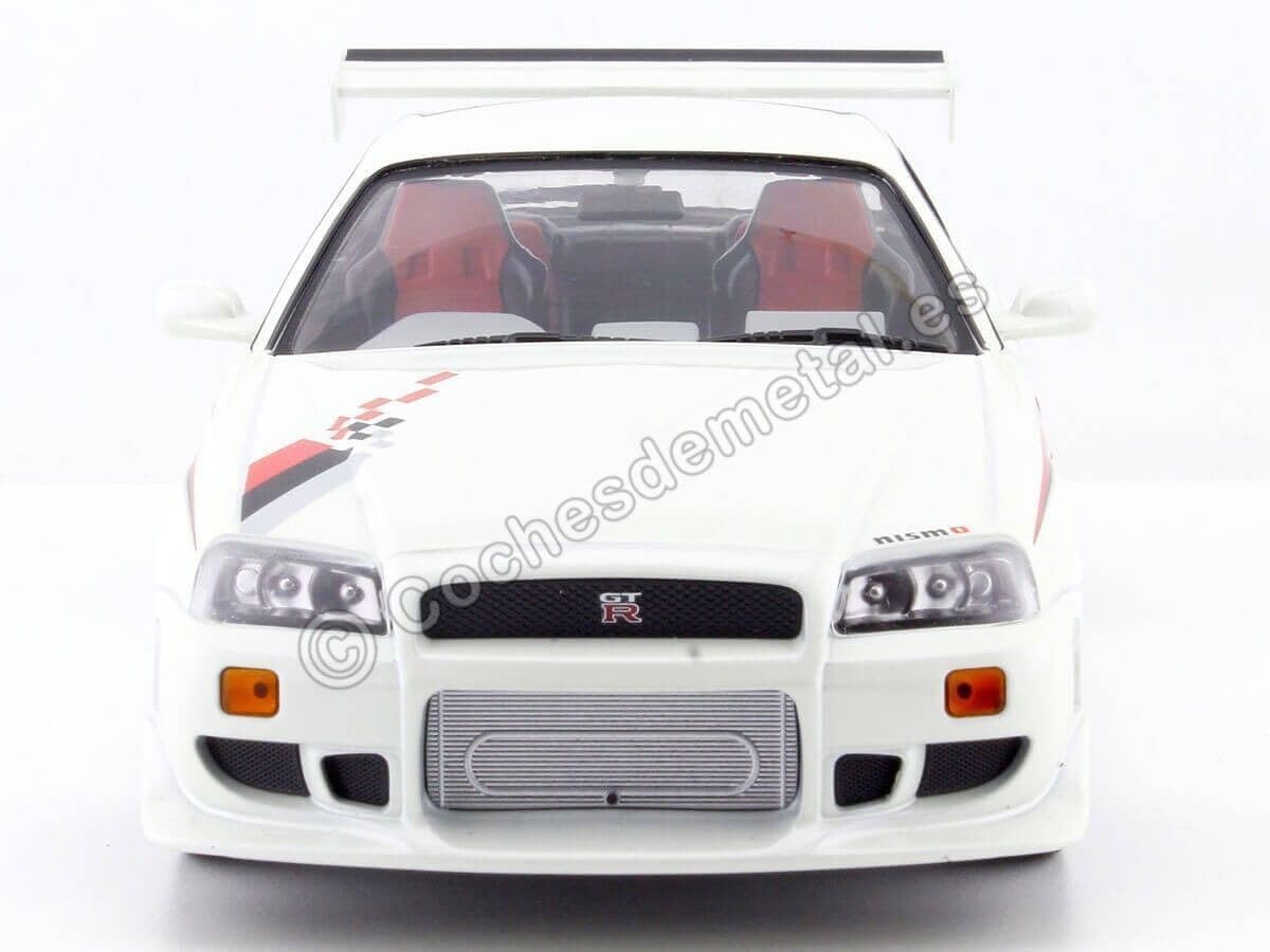 【希少】GREENLIGHT LED GT-R 1:18 1:18 - 1999 Nissan Skyline GT-R (R34) - Red with Neon LED