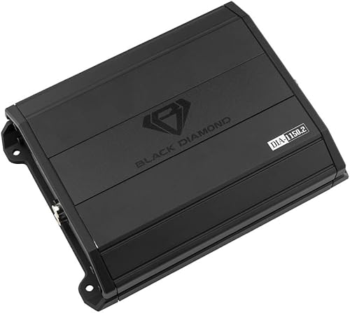 Black Diamond DIA-1150.2 Amplificador de audio para coche 2 canales, rango completo, clase Ab, 1150 vatios