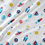 Hush Enfants Enfants Couverture pondérale Super Soft , Hypoallergénique & Sans odorat , aide les enfants à dormir et apaise les cauchemars , 50 x 60 Pouces 7 Lbs (Couverture du vaisseau spatial)