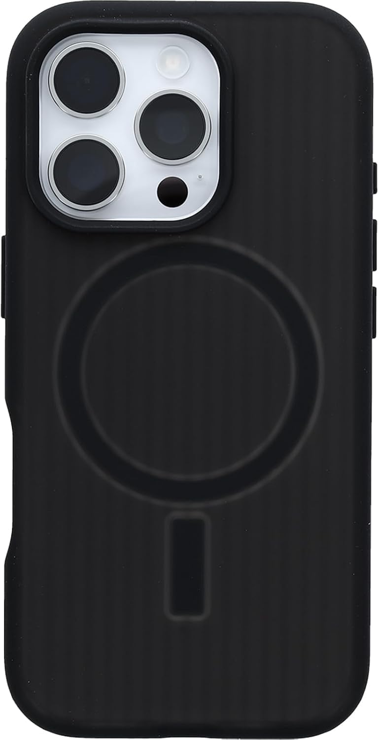 iPhone 16 Pro Max Case (Only) - Symmetry Series Soft Touch - Dark Echo (Black) - Snaps to Magsafe - Ultra Sleek - Raised Edges Protect Camera & Screen - Non-Retail Packaging