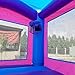 Crossover Pink Castle Inflatable Bounce House for Kids and Toddlers, 13 x 12 x 14.5 Foot Bouncy Jump Castle, Commercial-Grade Vinyl, with Stakes and Storage Bag, Blower Not Included