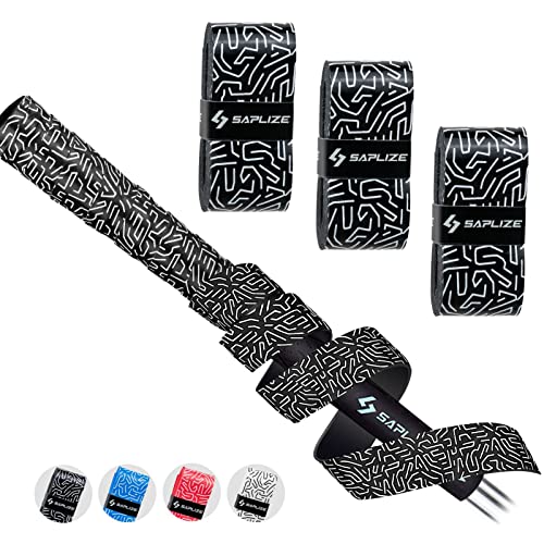 SAPLIZE Golf Grip Wrapping Tapes, New Regripping Solution for Golf Club Grips, 3-Pack Tacky PU Overgrip Tapes Comfortable, Black Color…