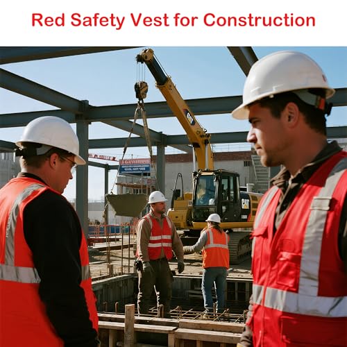 Image of Reflective Safety Vest for Men Women Construction Vest Meet ANSI /ISEA Standard