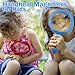 Rongon Kid Magnifying Glasses Handheld Magnifiers Kid Learning Toys for Reading, Classroom Science, and Nature Exploration