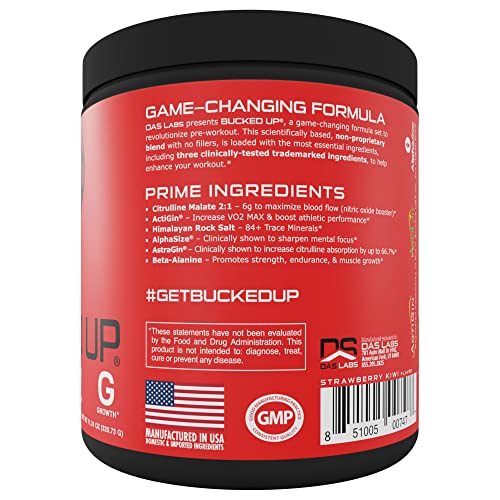 Bucked Up Pre Workout Best Tasting 6 Grams Citrulline, 2 Grams Beta