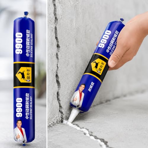 Image of FLASHFOX Waterproof Silicone Sealant Adhesive 750gm | Roof Leakage Repair Waterproof Sealant | Flexible & Paintable | For Concrete, Metal, Steel, Tiles & Water Tank