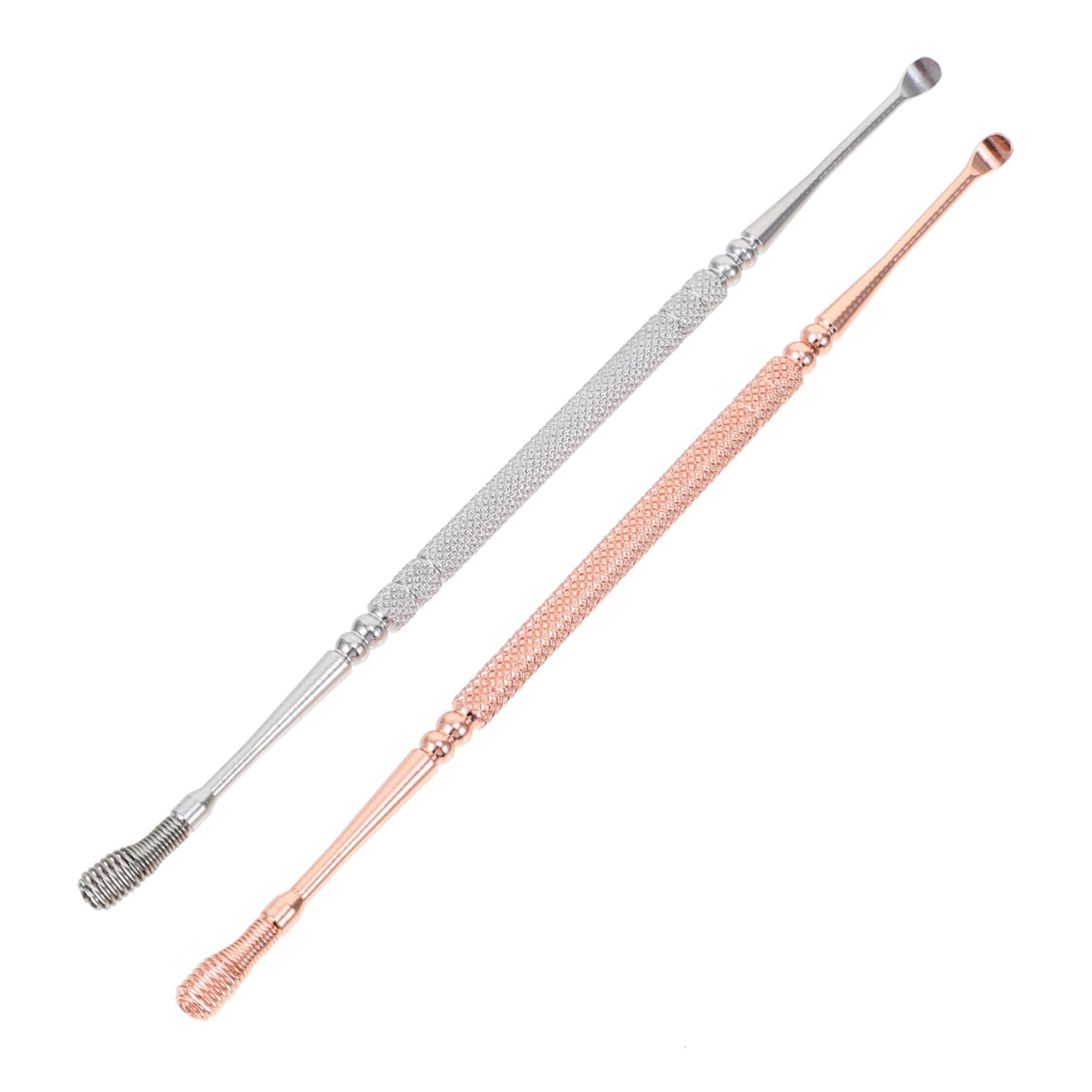 Stainless Steel Double-Head Ear Cleaning Tool Set Adjustable Earwax Spoon Kit Storage Box for Home Use for Personal
