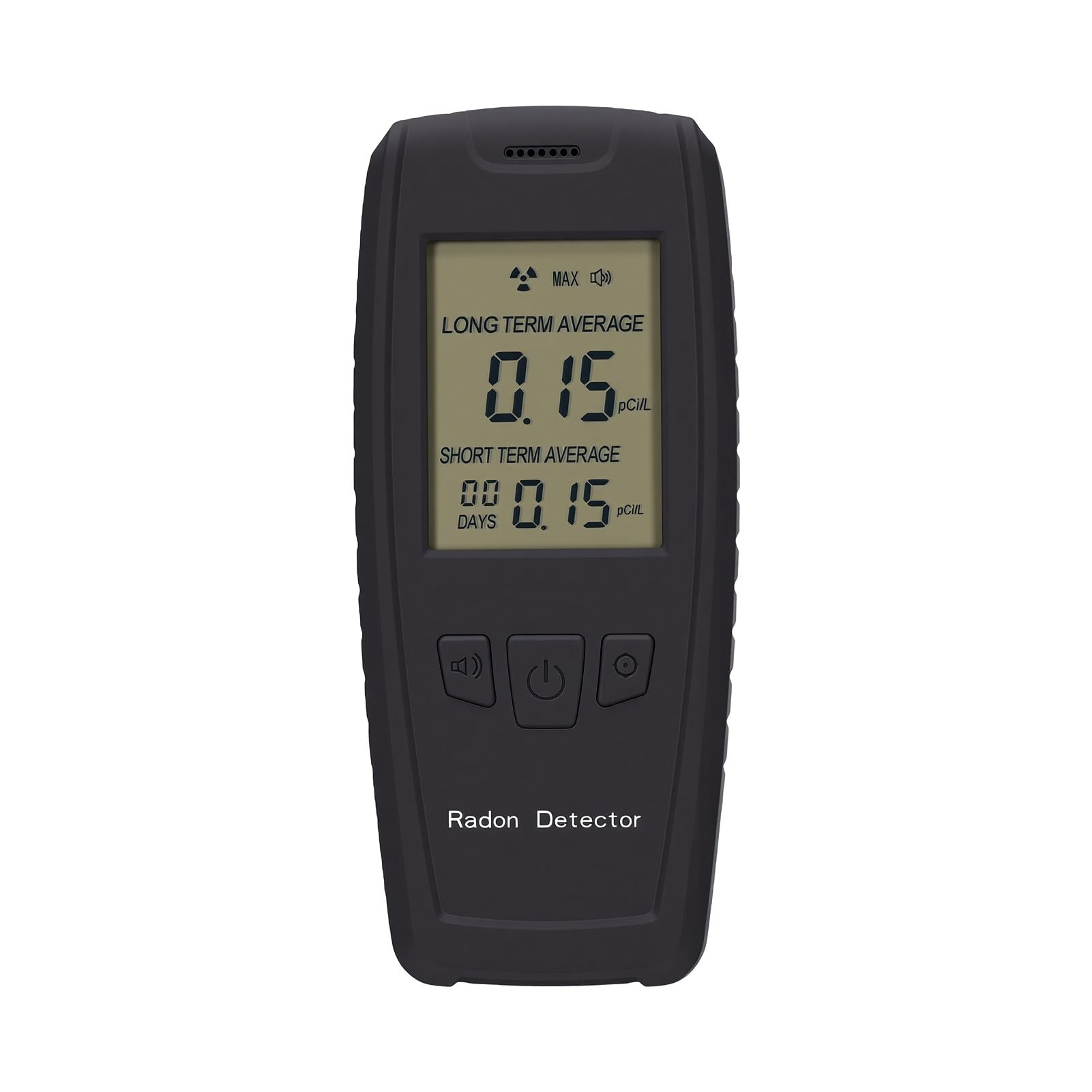 Detector de Radón 0-270pCi/L, Probador de Radón Portátil de Alta