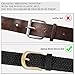 Alphyly Neries 2 Pack Women's Woven Elastic Belt, Brown and Black, Braided Stretch Belt, Fits Waist Size 28-36