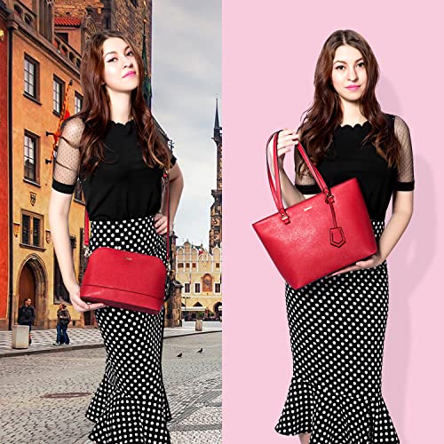 Handbags for Women Shoulder Bags Tote Satchel Hobo 3pcs Purse Set - Image 5