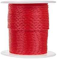 Meister Maurerschnur rot - 50 m Länge - Ø 2,0 mm - Polyethylen geflochten - Knotenfest - Reißfest & Belastbar - Auf Spule / Richtschnur / Bauschnur / Lotschnur / Pflasterschnur / 6306210