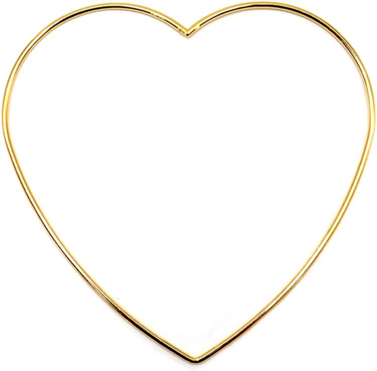 50-200mm Lov Shaped Dream Catcher Frame for Making Wall Decor Metal Hoop Decorations for Bedroom
