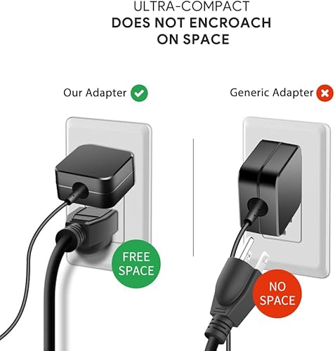 Miniatura 4 de HKY Adaptador de CA de 27 V compatible con SHARPER Image Powerboost Masajeador de percusión de tejido profundo 1011666 1013002 1012667 1013983