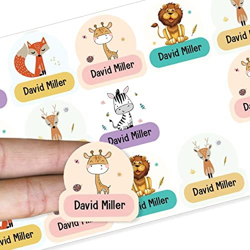 Pack of 60 Kids Name Labels Pencil Name Stickers School Name Vinyl Stickers Waterproof Labels Packwith® #N5