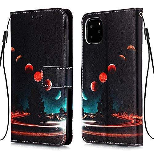Nadoli Flip Custodia per iPhone 11 Pro 5.8',Colorato Terra Premium Pu Pelle con Interno Tpu Supporto Stand Libro Porta Carte Portafoglio Cover Case per iPhone 11 Pro 5.8'