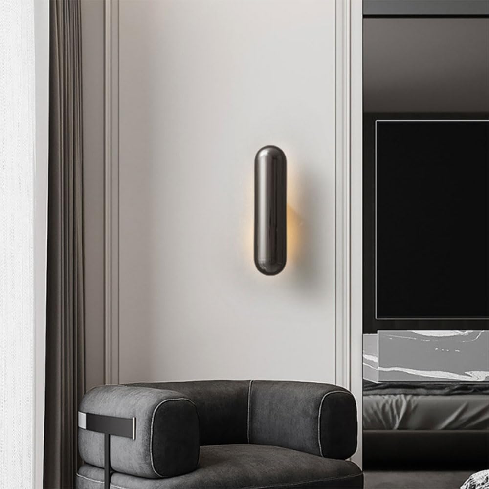 Applique da Parete per Interni 12W LED Lineari Oro Barra Luminosa da Parete Lunga Lampade da Parete Moderne in Metallo per Camera da Letto Soggiorno Ristorante