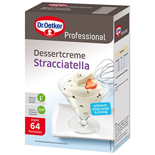 Dr. Oetker Professional Dessertcreme Stracciatella, Dessertpulver in 1 kg Packung