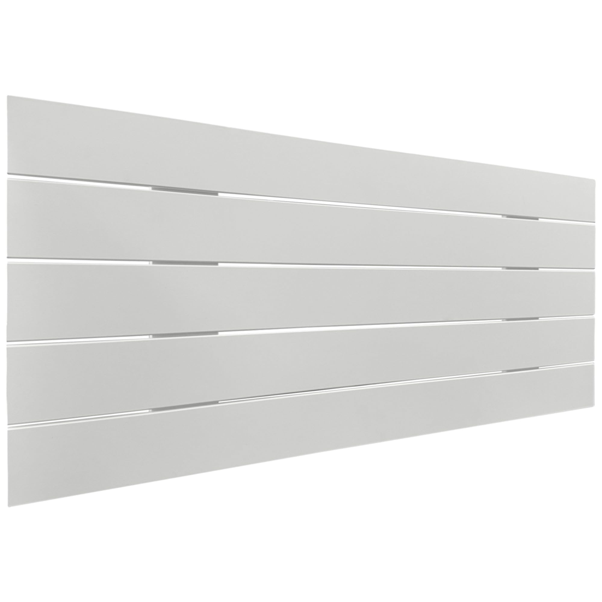 DHOME Cabecero de Madera reciclada DM Estilo Palet Horizontal Cama Palets Herrajes incluidos (105cm, Blanco sólido)