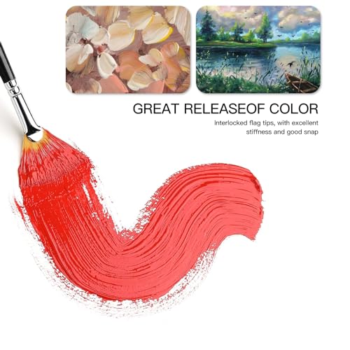 Golden Maple CS3 Fan Brushes, 3Pcs Soft Anti-Shedding Nylon Hair thumb #5