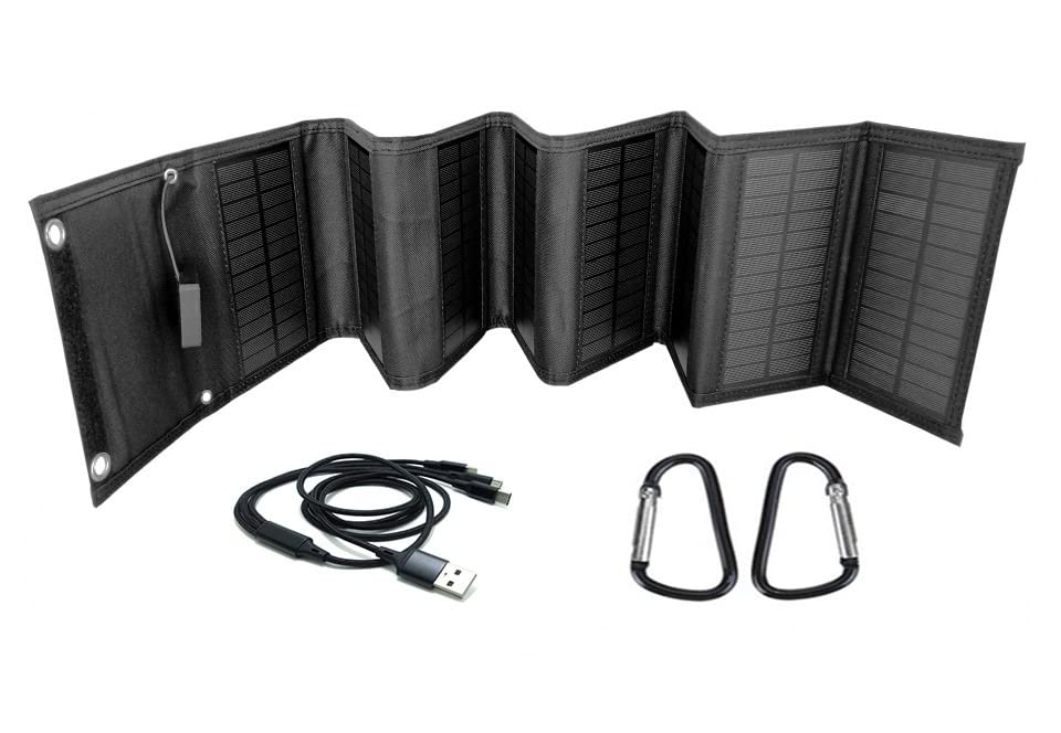 Pannello Solare Pannello Solare Monocristallino da 25 W Pacchetto Pieghevole Solare Pannello Solare Portatile Ricarica Esterna for Telefono Cellulare Escursionismo