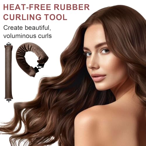 Zegnuem Heatless Curls, 4 piezas de bandas para rizos sin calor, rizos nocturnos sin calor con cierre de gancho, rollo grueso para rizos sin calor, para todos los tipos de cabello, cabello largo - imagen 4