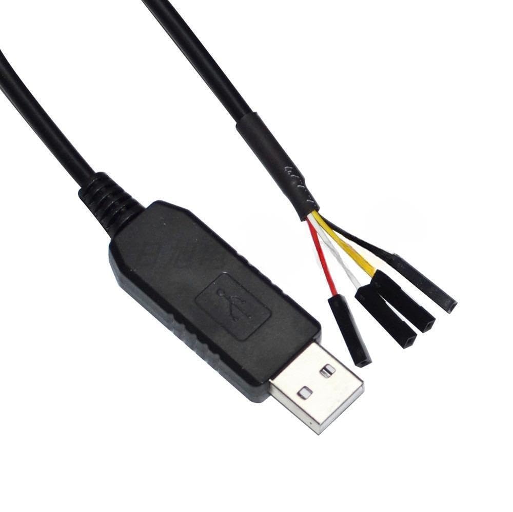 RIKYJIC FT232RL Chip USB to UART TTL-232R 3.3V 4P Serial Cable Download Cable TTL-232R-3V3(1.8 Meters)