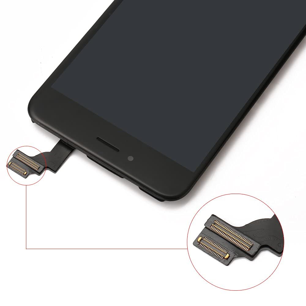 Brinonac Display per iPhone 6 Schermo Nero 4,7 Pollici LCD Touch Screen Frame Vetro Schermo Kit Smontaggio Trasformazione Completo di Ricambio Utensili Inclusi