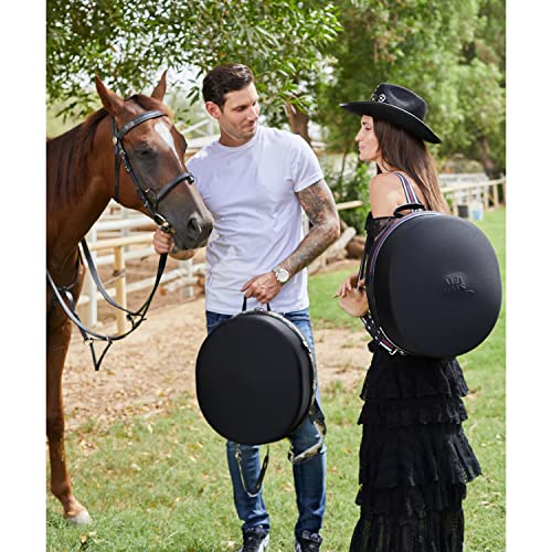 Atzi Hats Cowboy Hat Travel Box Large Wide Brim Fedora Case Universal Size Hat Carrier For Most Hats Carry-On Hat Bag Travelling Hat Boxes Western Cowgirl Hats Care - The Dallas #TOP7