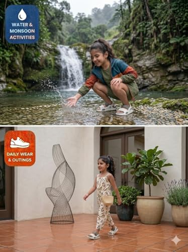 Image of Kid's Soft EVA Clog Sandals with Adjustable Strap & Anti-Slip Comfort Sole | Unisex |Light Weight | Water Proof