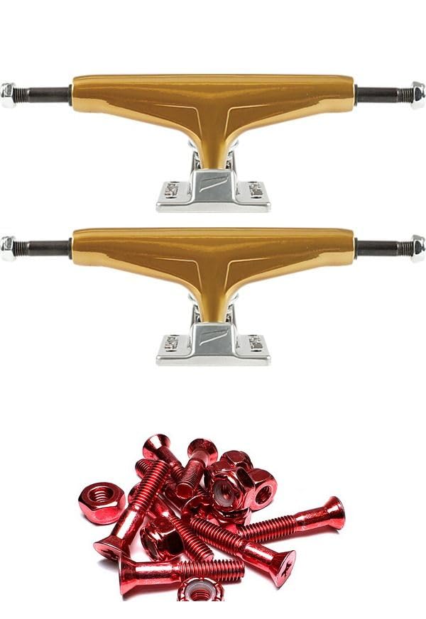 Tensor Trucks Mag Light Glossy Gold/Silver Skateboard Trucks - 5.25