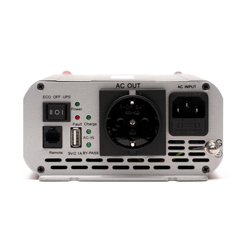 NSC512 500W/12V Sinus-Wechselrichter mit Ladegerät, NVS- und USV-Funktion