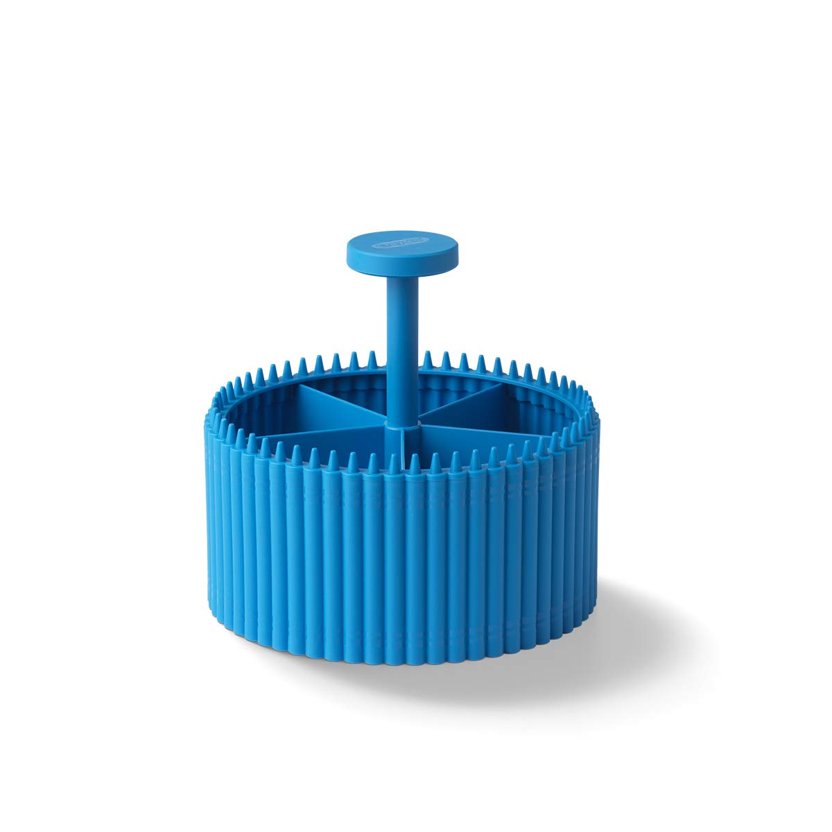 Room CopenhagenCrayola Round Storage Organizer - Creative Kids Desk Organizer with 5 Sections for Storing Pens, Pencils, Crayons and Other School/Office Supplies, Cerulean, Kids 3+ Years