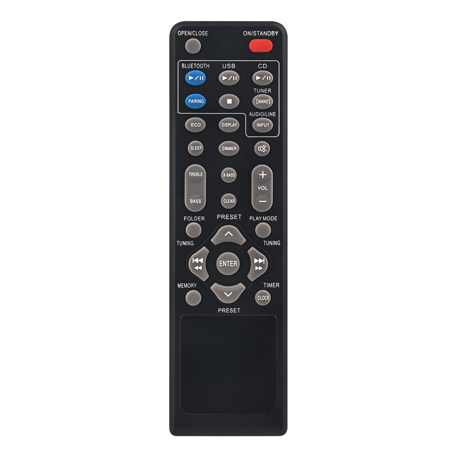New RRMCGA357AWSA Replace Remote Control Compatible with Sharp RRMCGA357AWSA XLHF102B XL-HF102B Audio Remote Control