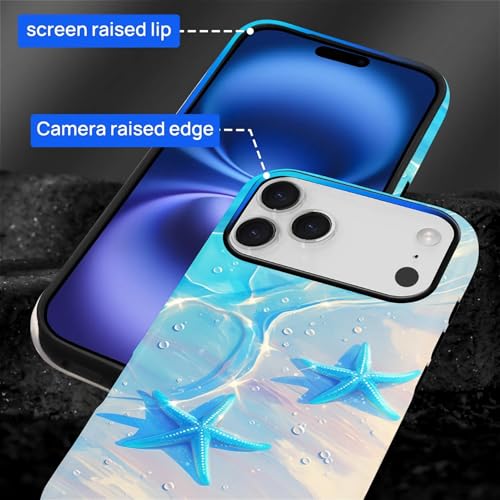 Coque iPhone 17 Pro silicone mat motif étoile de mer pour vos vacances - 6