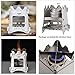 ATiAP Ultralight Titanium Wood Burning Stove Outdoor Camping Multi-Fuels Alcohol Stove BBQ Stove WS009ST-Ti (Multifunctional Wood Burning Stove)