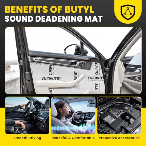 CUKWUYBY Butyl Sound Deadening 36 Sqft